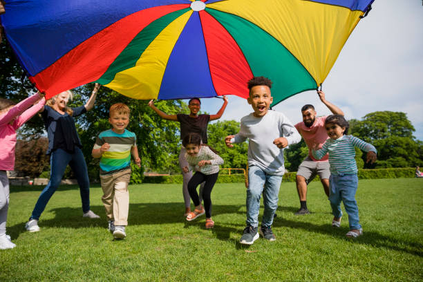 Sample image of children playing outside