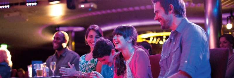 People chattering and laughing