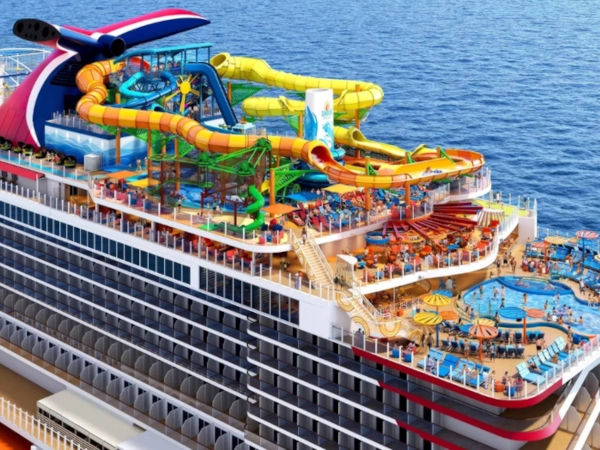 Carnival cruise by the port